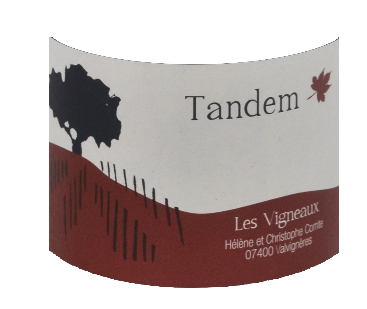 Tandem - 2016 - étiquette - Domaine des Vigneaux - Hélène et Christophe Comte